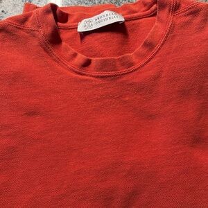 Brunello Cucinelli Vibrant Orange Men's Shirt